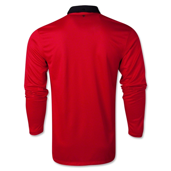 13-14 Manchester United Home Long Sleeve Jersey Shirt - Click Image to Close